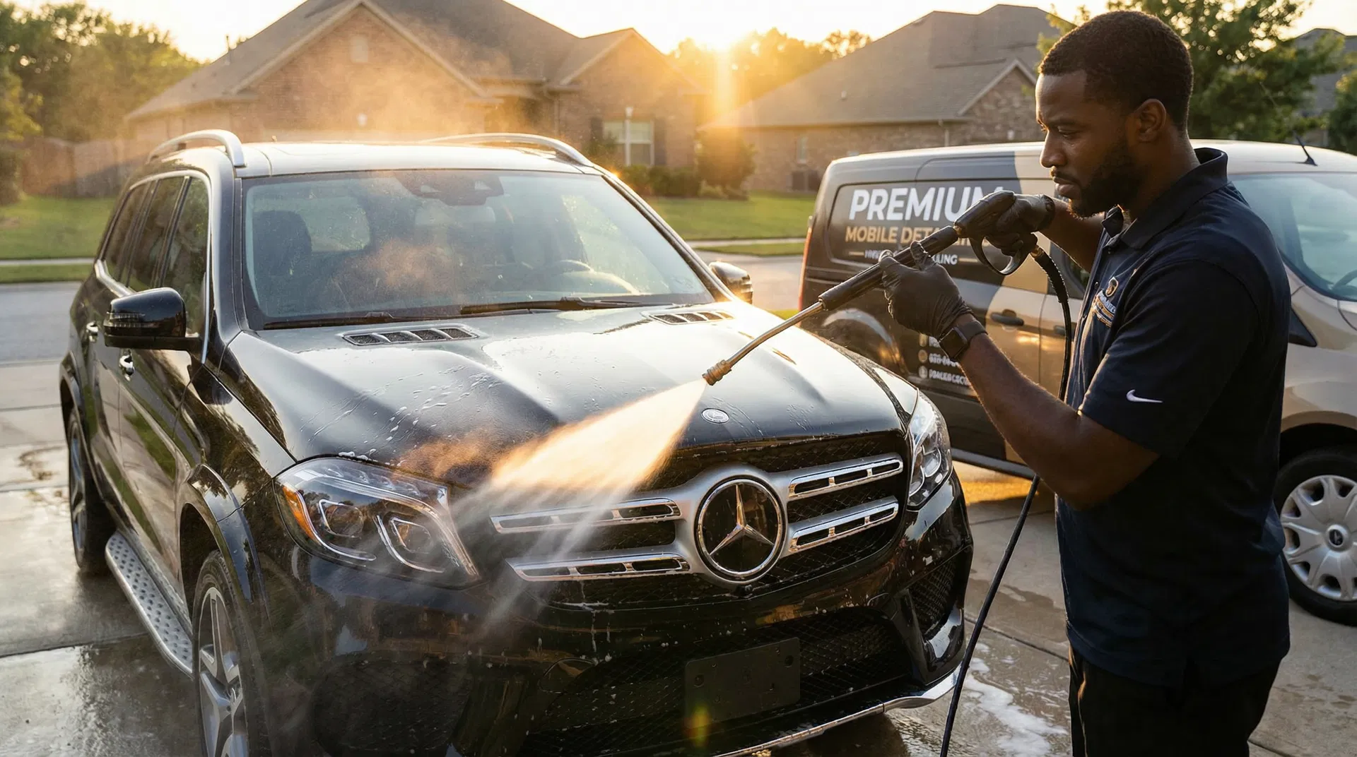 Professional mobile auto detailing service