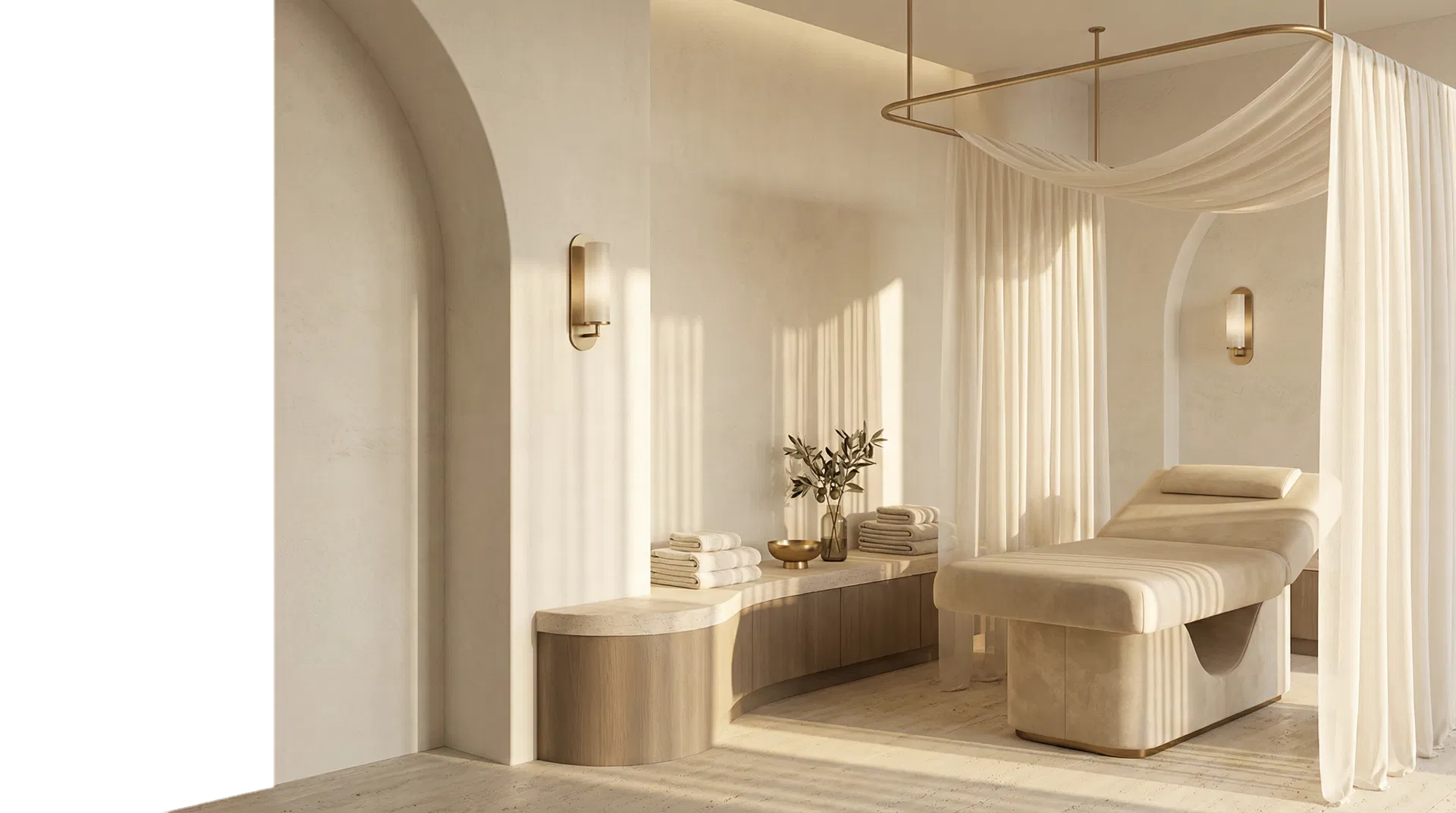 Luxury spa atmosphere supporting the Bellagio design