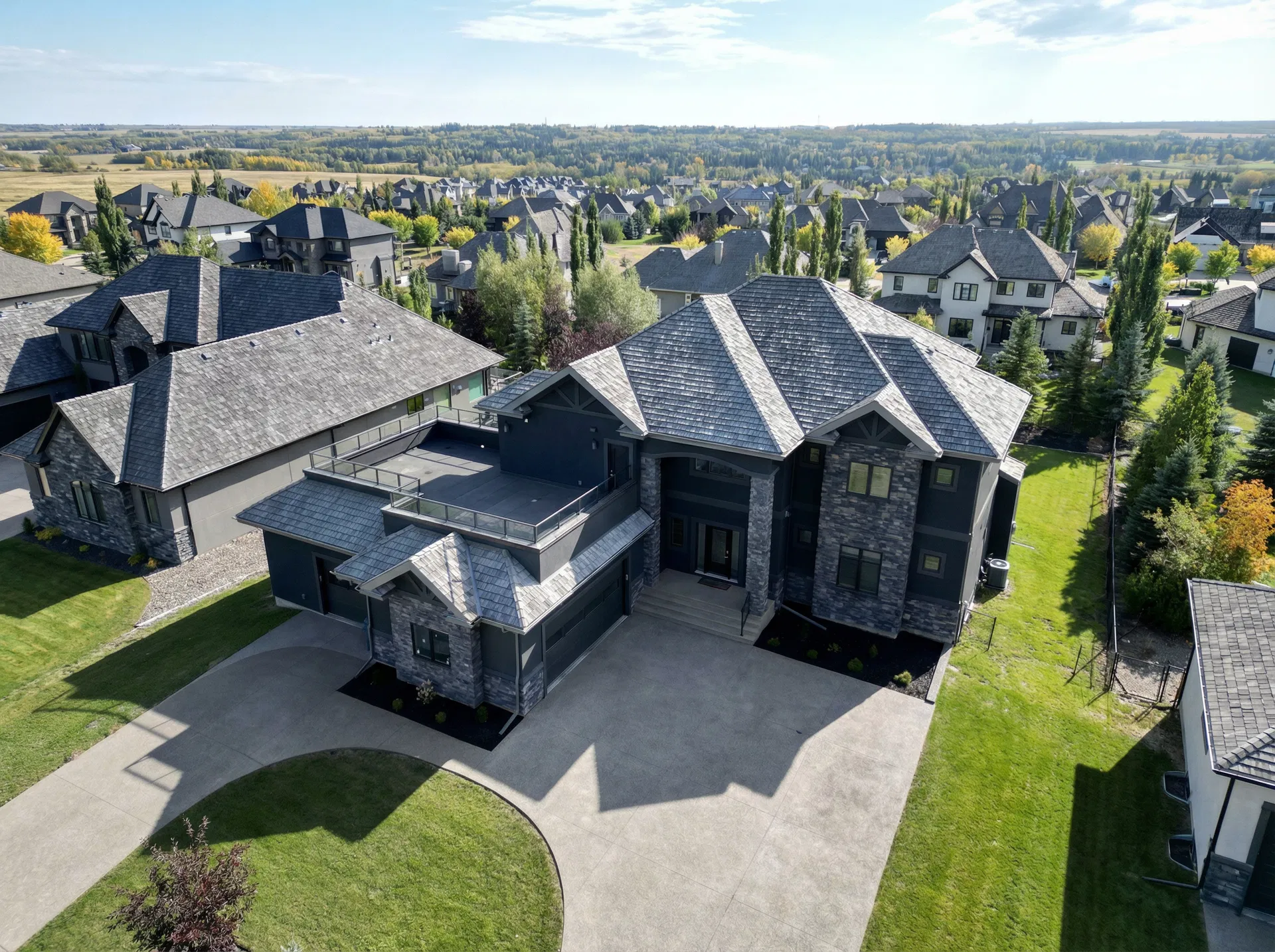 Sturgeon County - Luxury Estate Aerial View