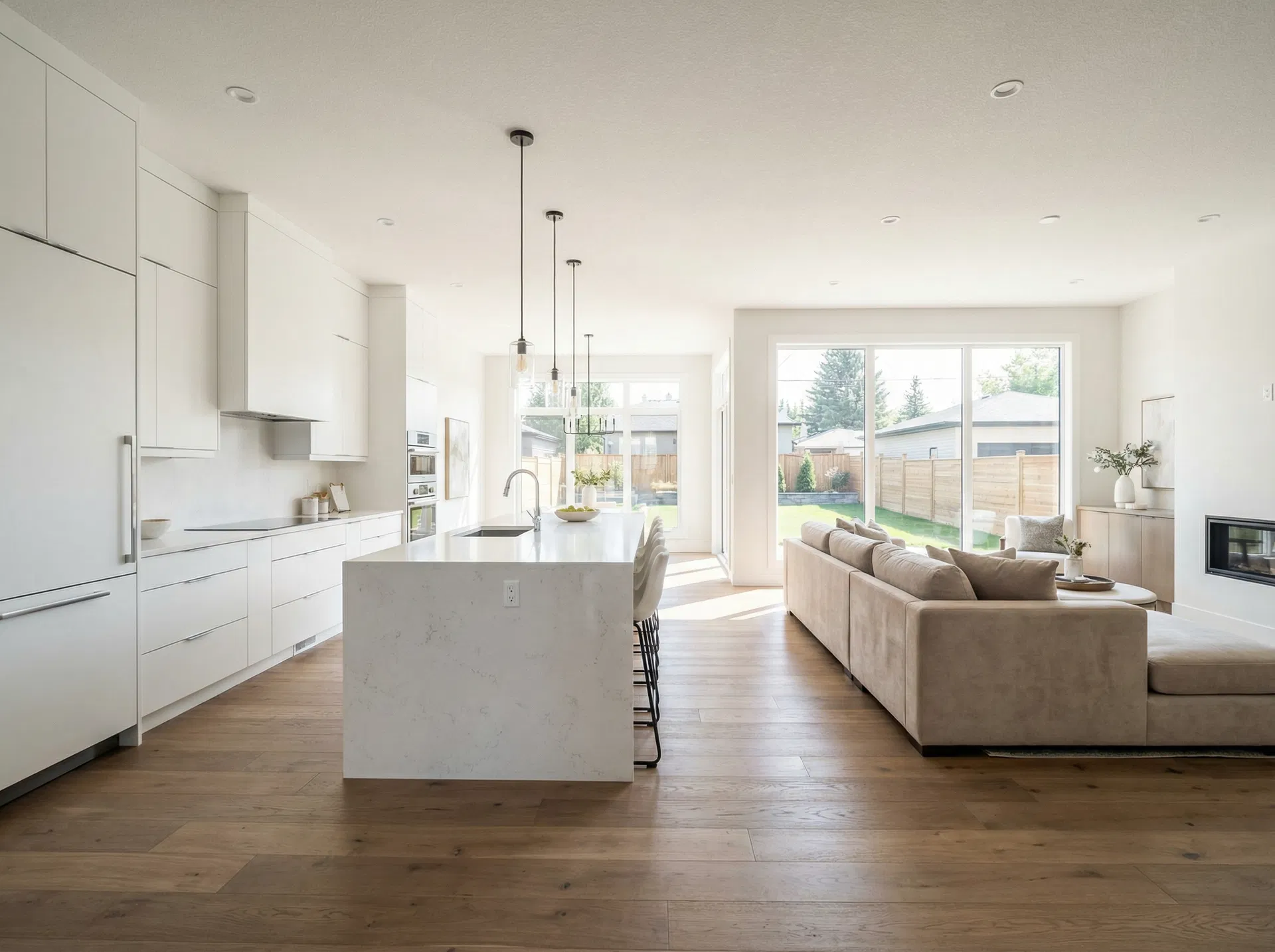 Modern interior of quick possession home