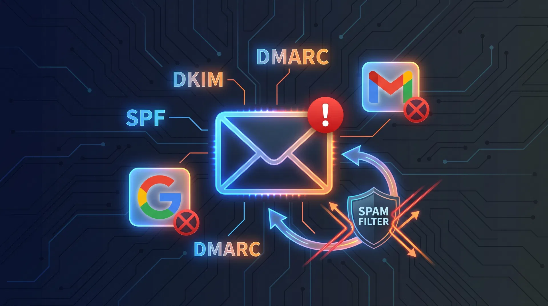 Mails werden nicht mehr an Google zugestellt