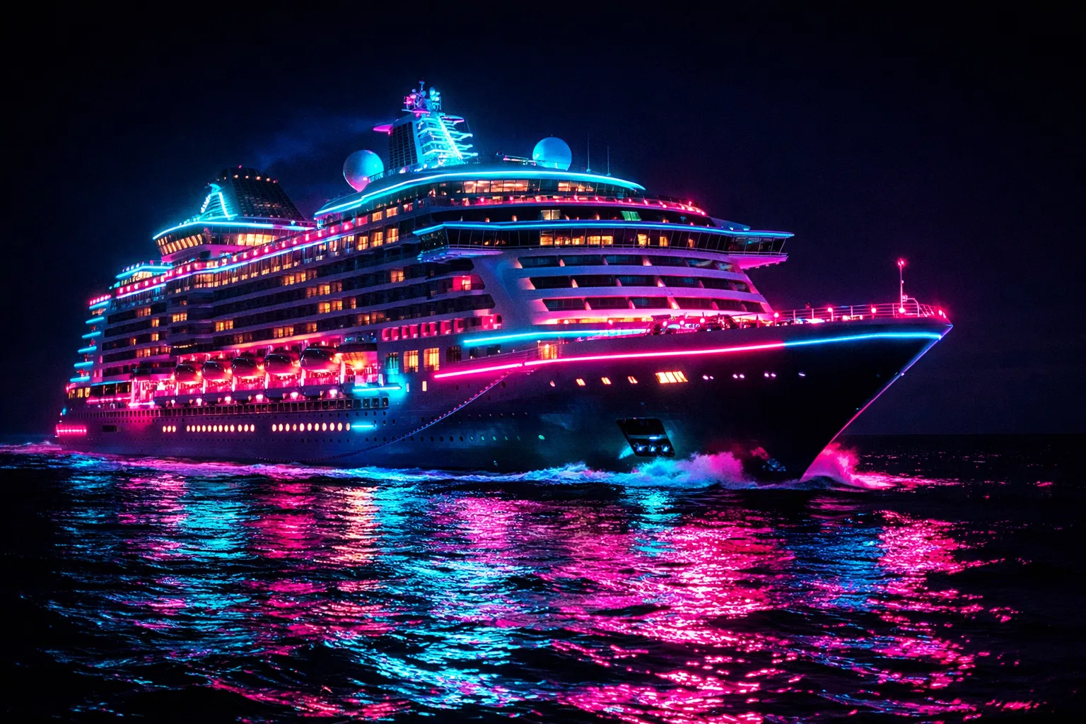 Luxury cruise ship