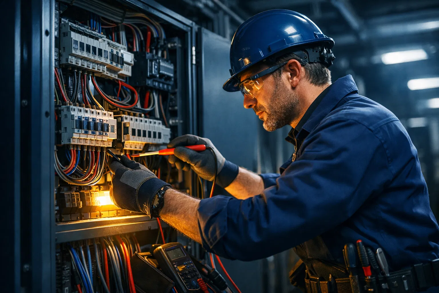 Cofripet elektricien aan het werk