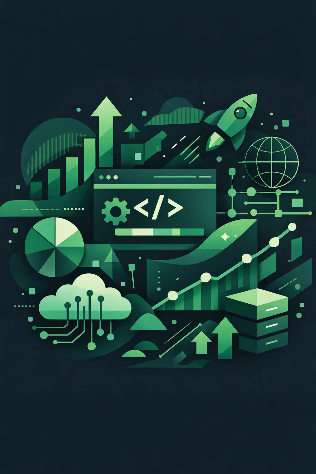 Web development illustration