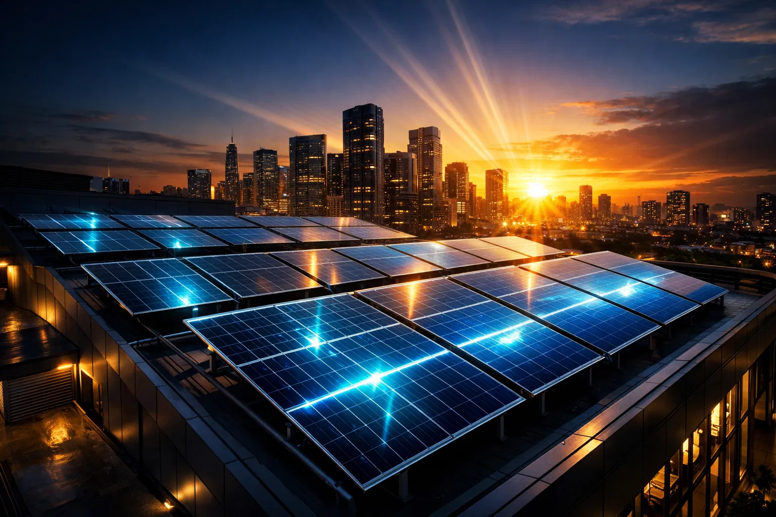 Instalação de painéis solares