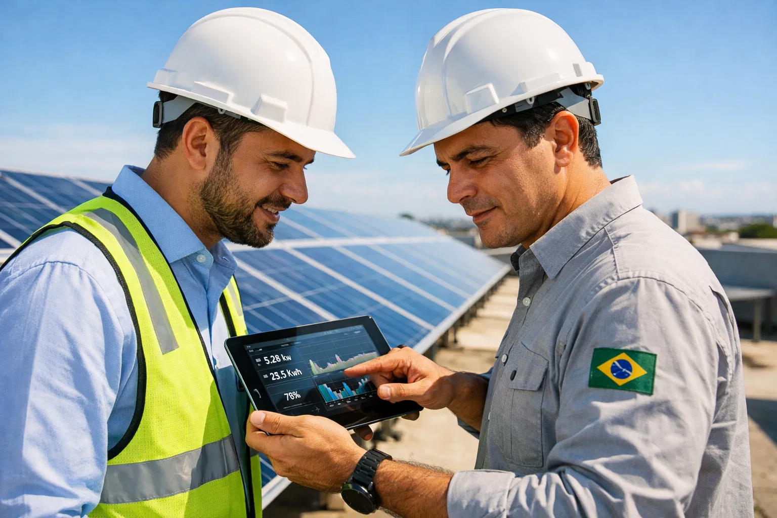 Equipe Azimuth Energia em campo