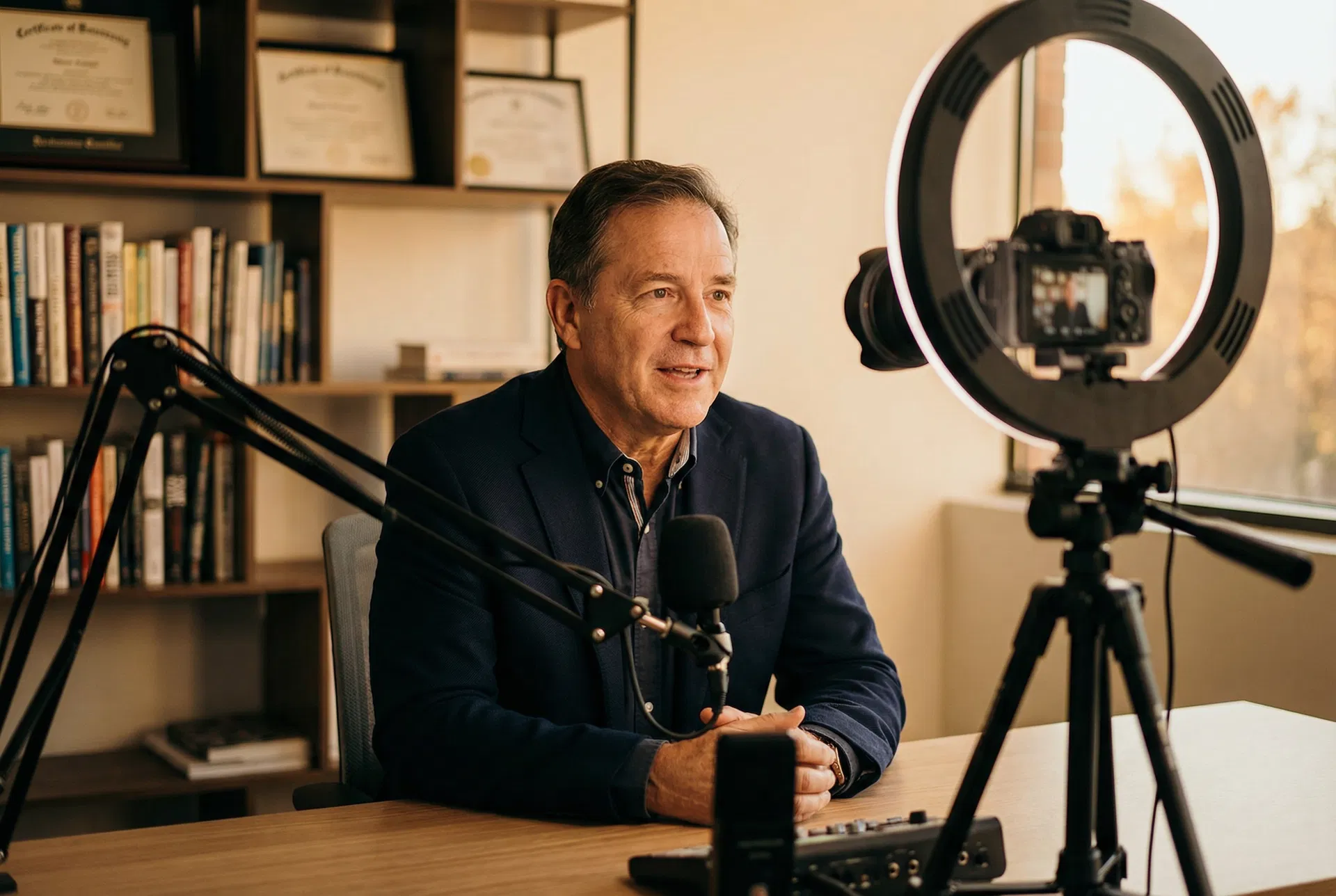 Advisor recording video content