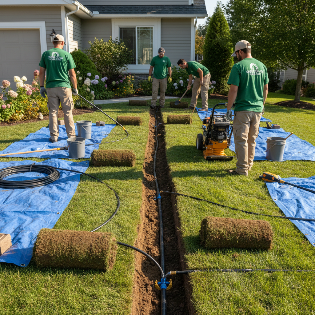 Oasis Turf & Hardscape work