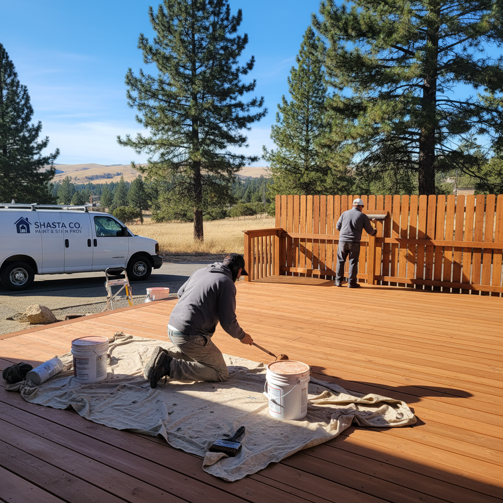 Deck and Fence Staining/Painting in Shasta County, California — photo 2