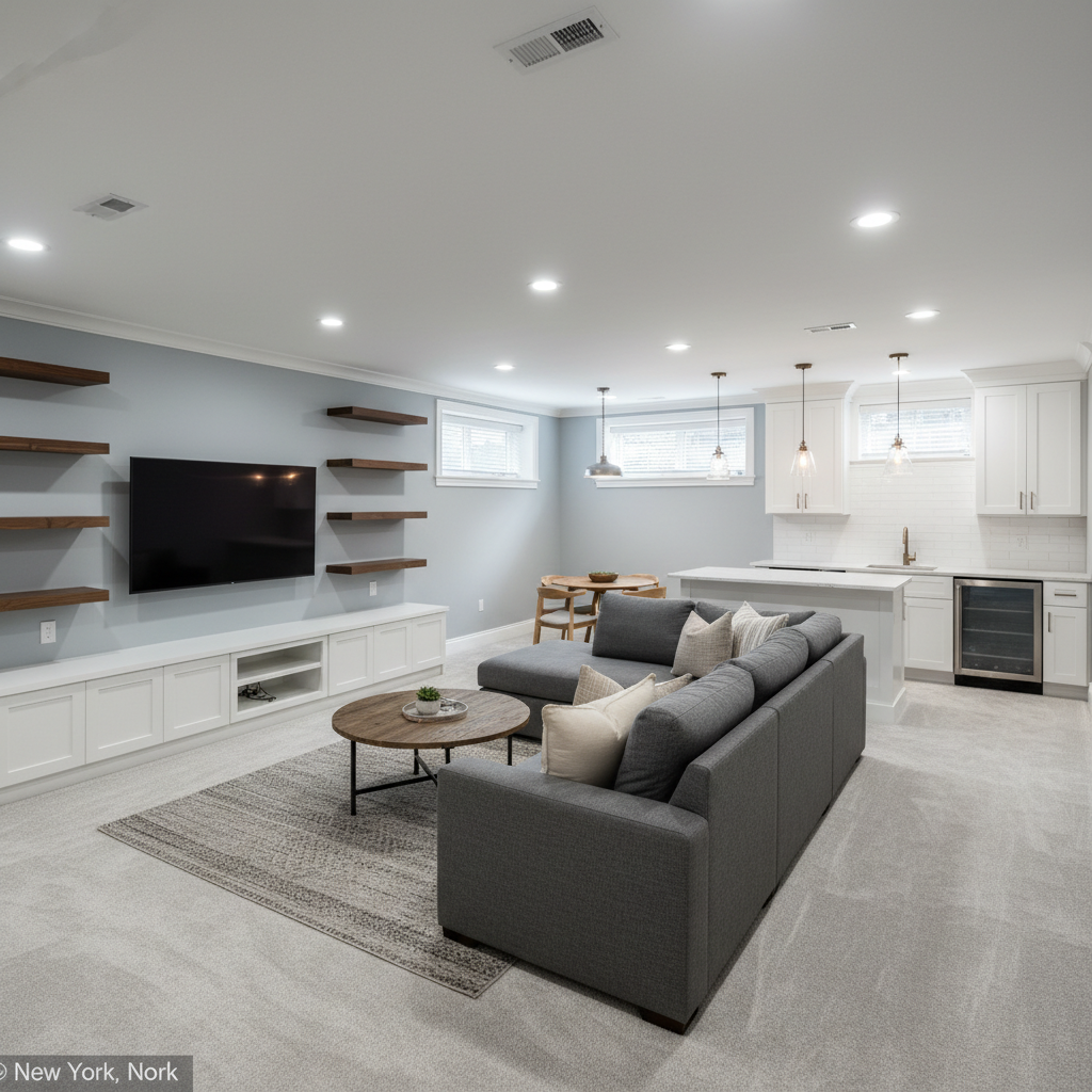 Basement Finishing in New York, New York