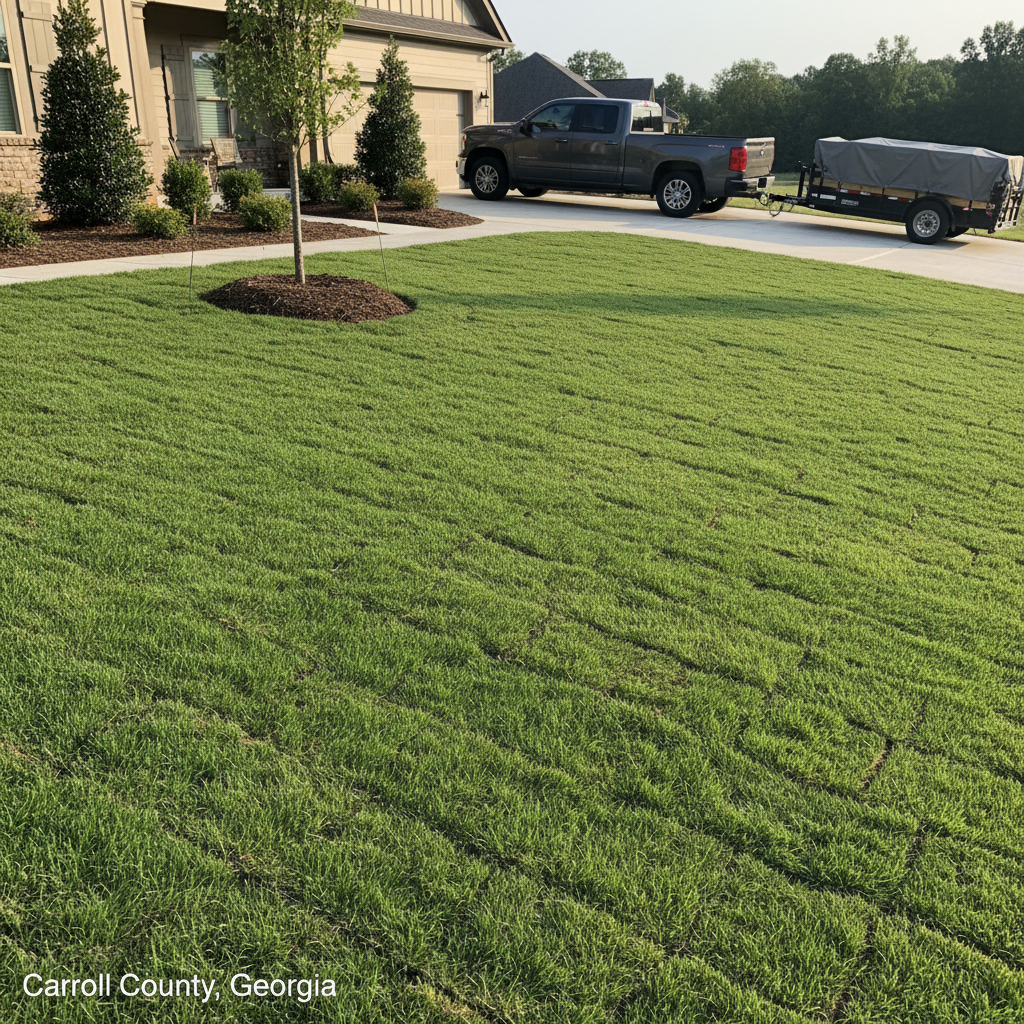 Sod Installation in Carroll County, Georgia