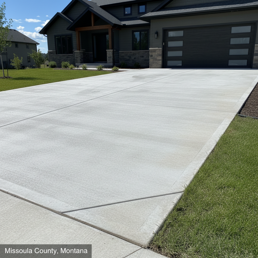 Ready-mix concrete delivery in Missoula County, Montana