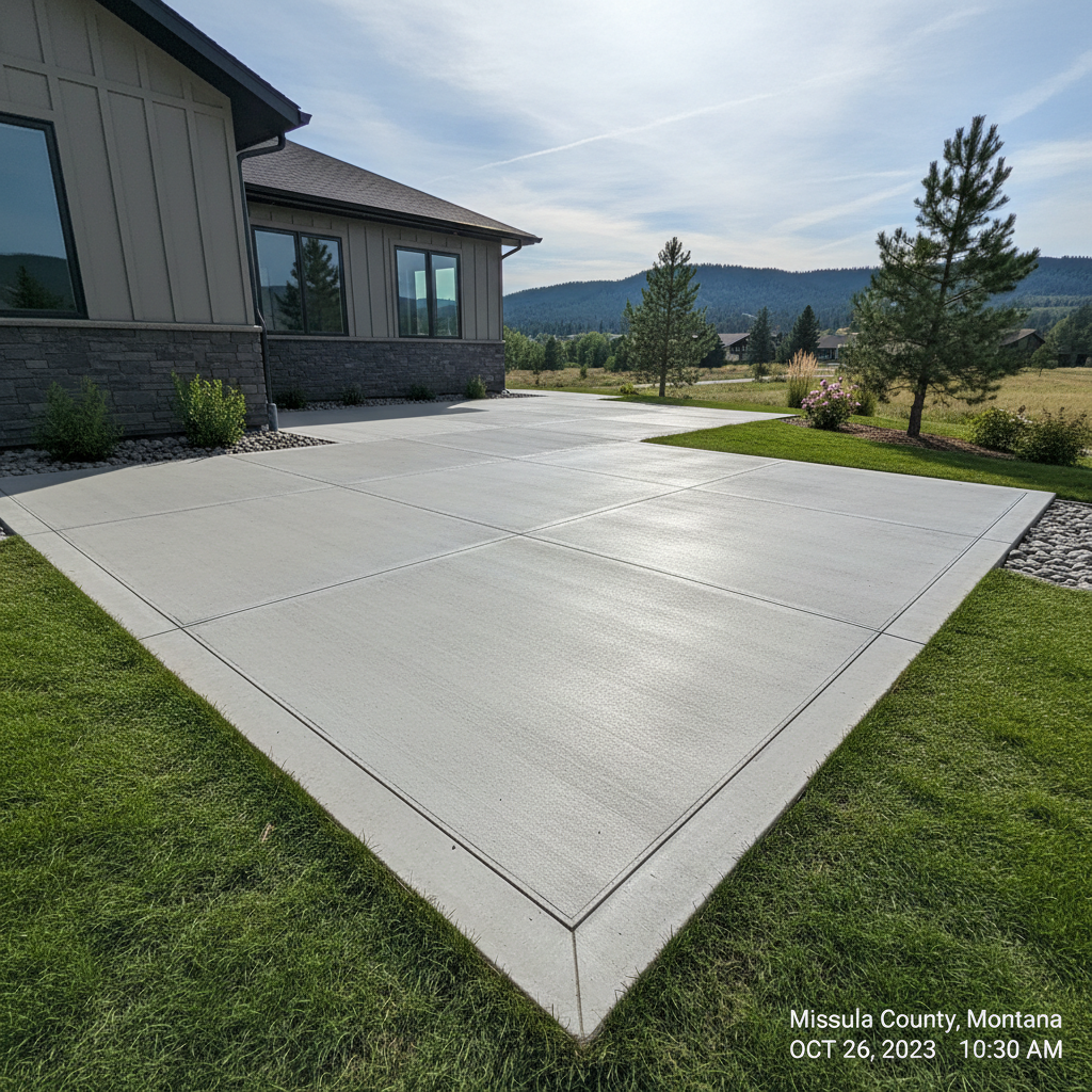 Concrete pouring and finishing in Missoula County, Montana