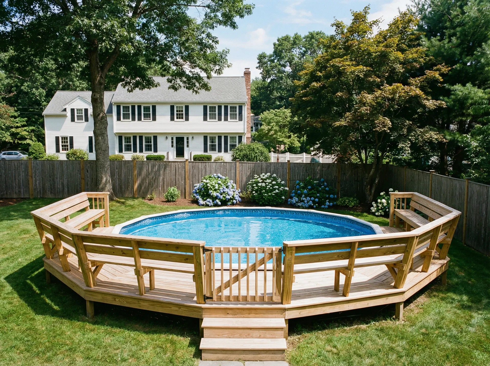Above Ground Pool & Deck