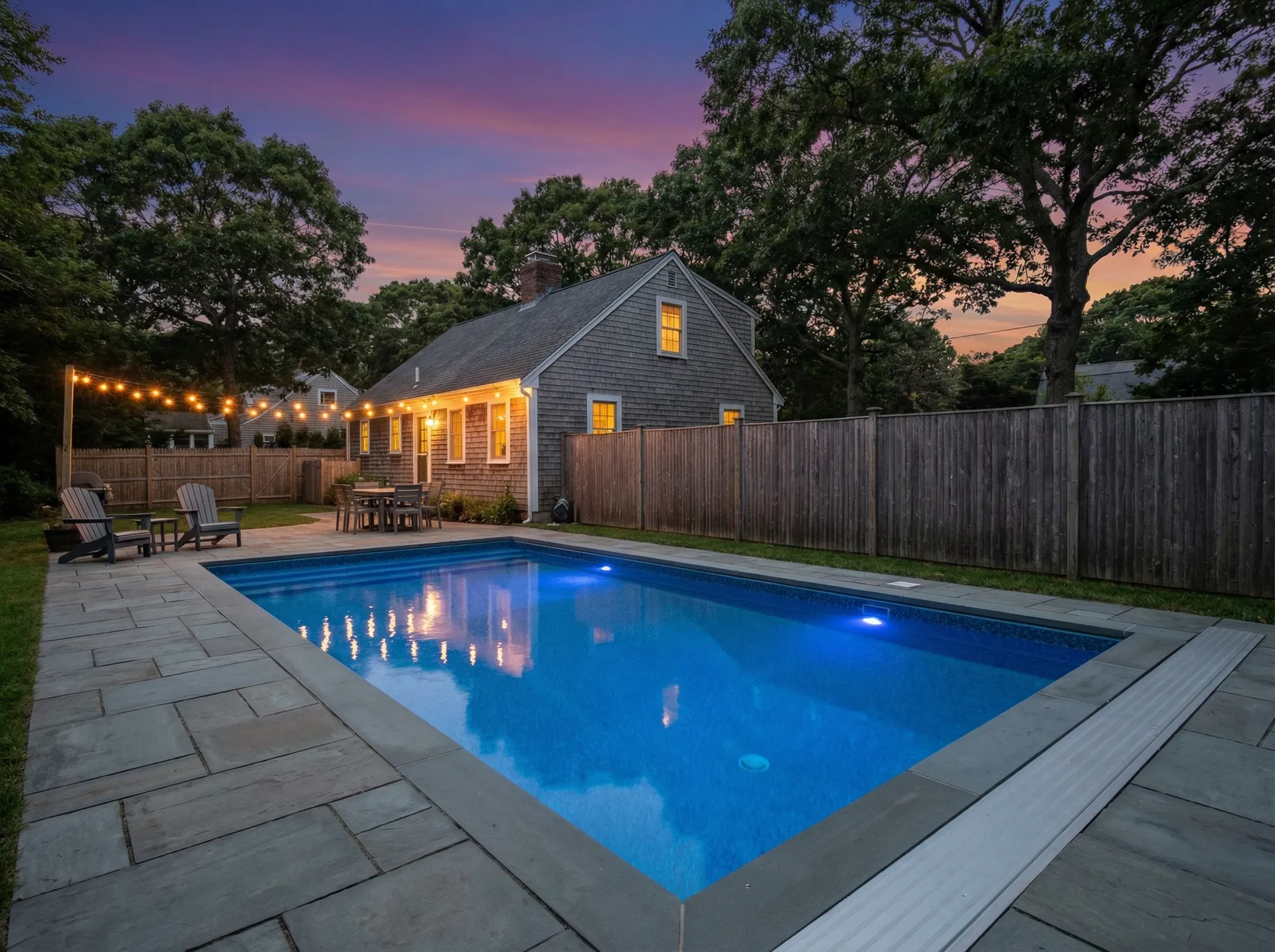 Evening Pool & Patio Lights