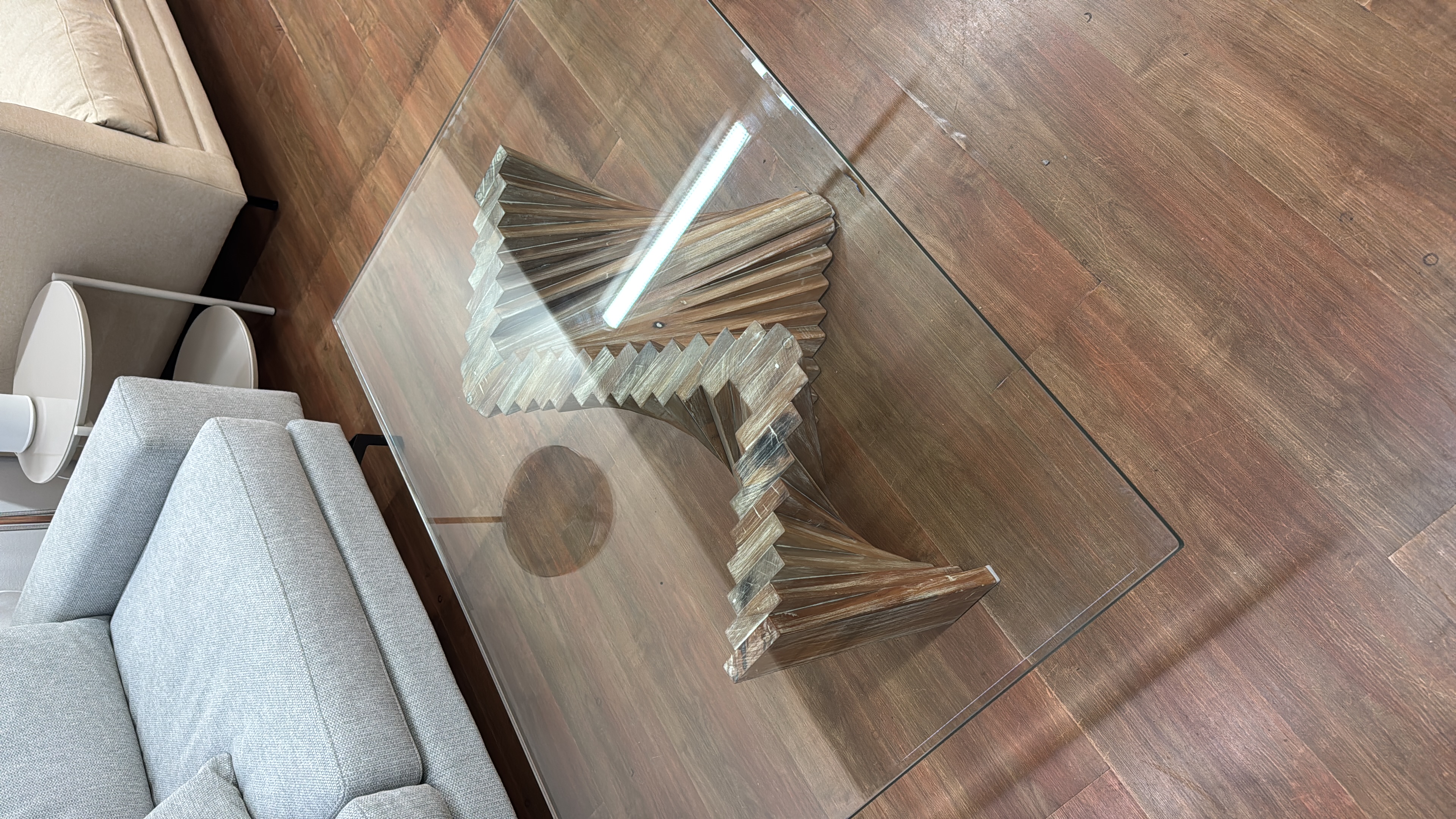 Mesa Centro Vidrio y Metal