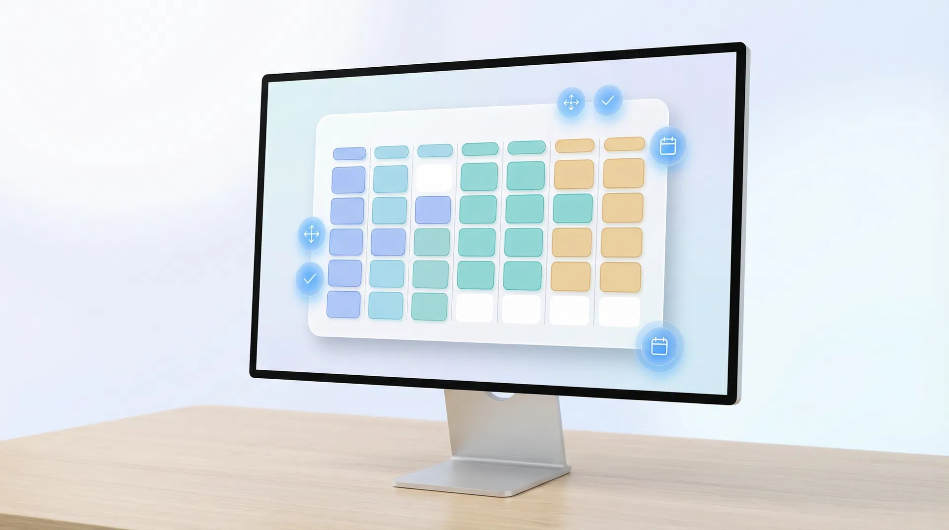 コマクラフトの時間割作成画面