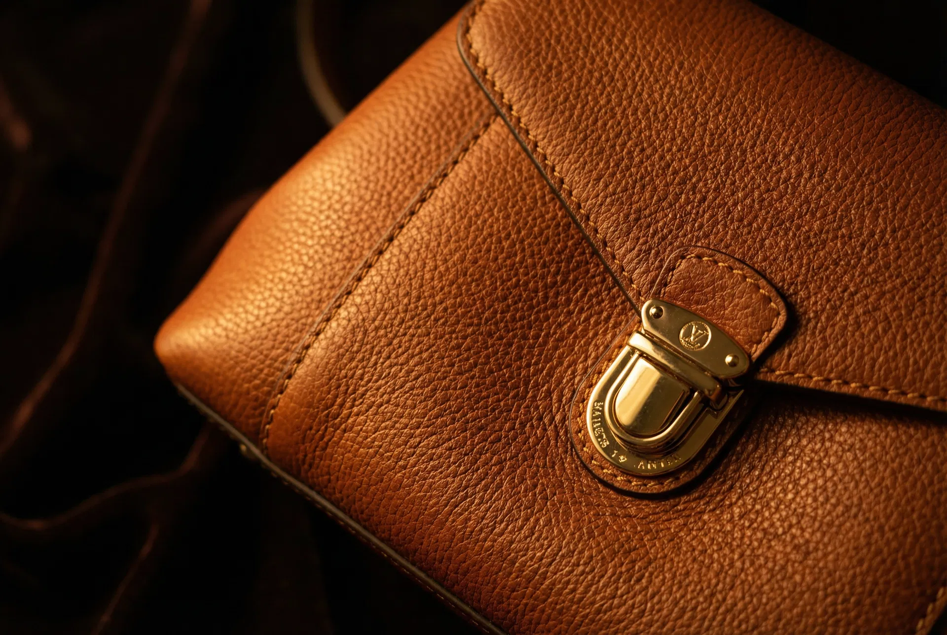 Luxury leather craftsmanship detail