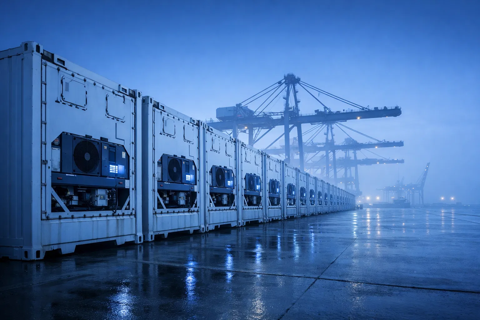 Refrigerated export containers