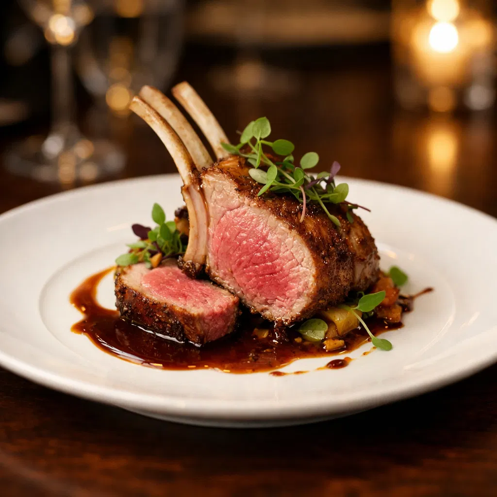 Restaurant lamb dish