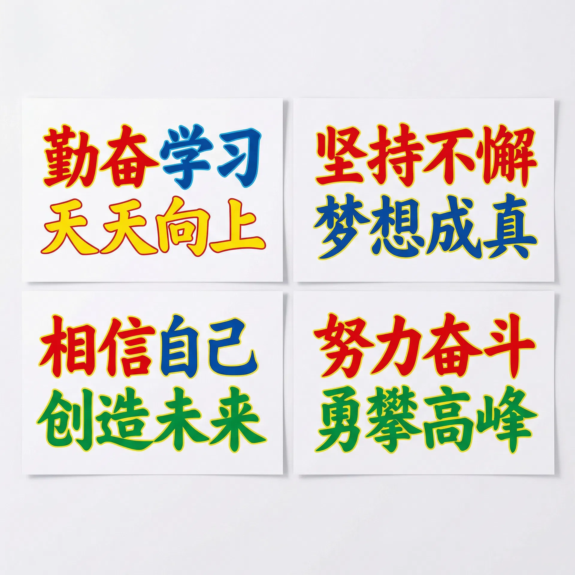 教室裝飾 勵志標語掛畫