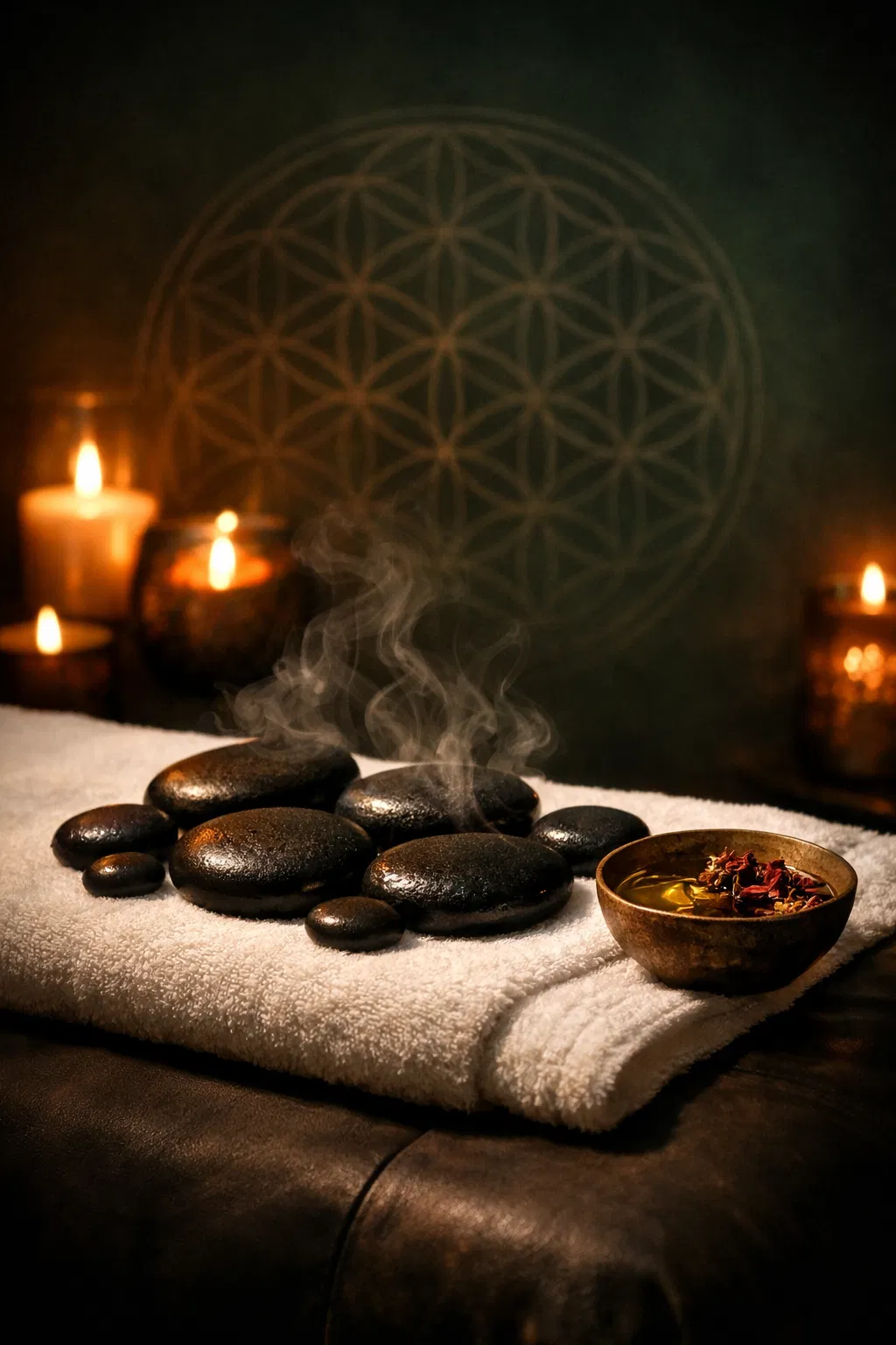 Massagem Holística com Pedras Quentes