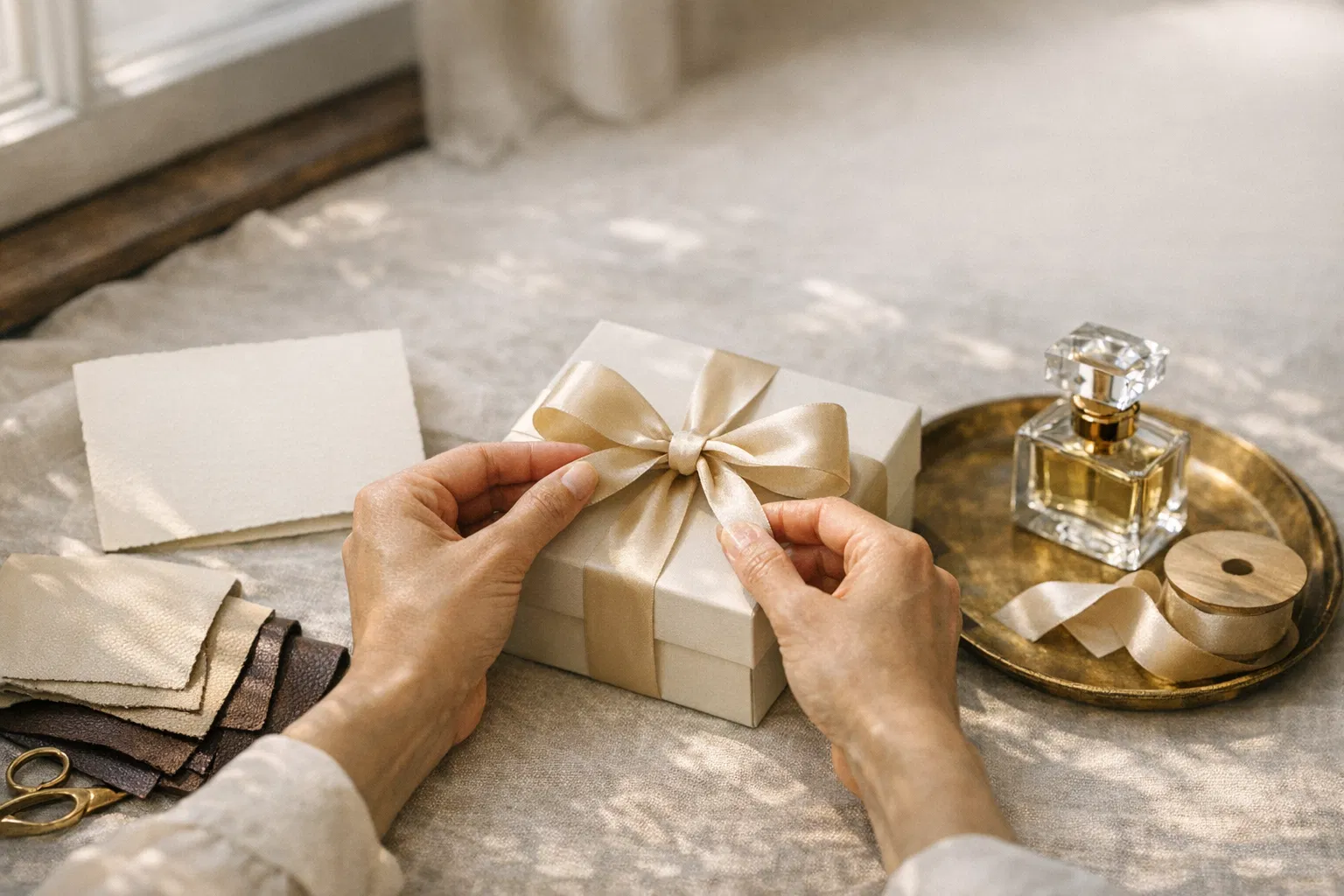 Premium Glowe hair care ritual packaging and preparation