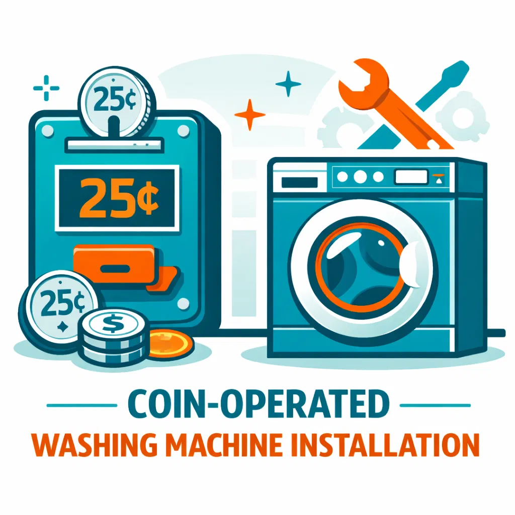 ติดตั้งกล่องหยอดเหรียญ