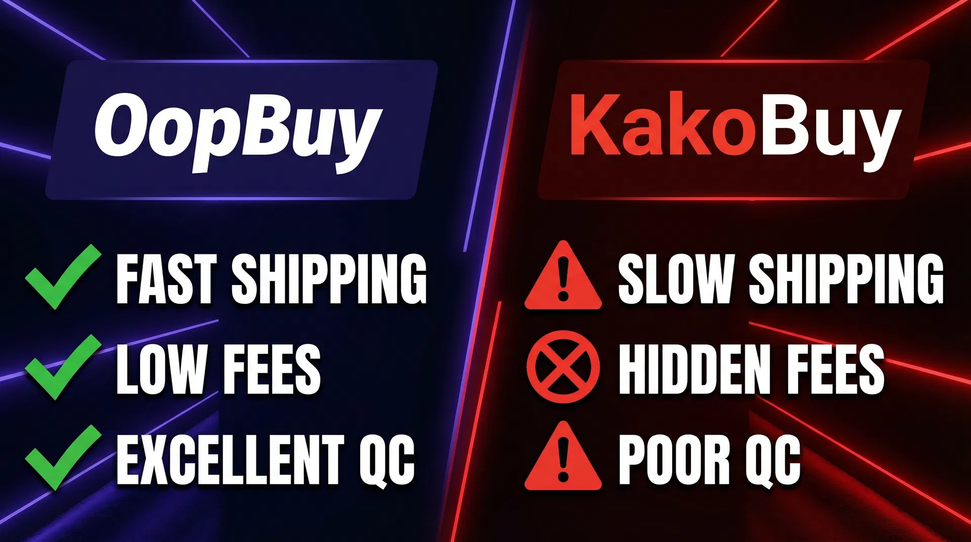 OopBuy vs KakoBuy 2026