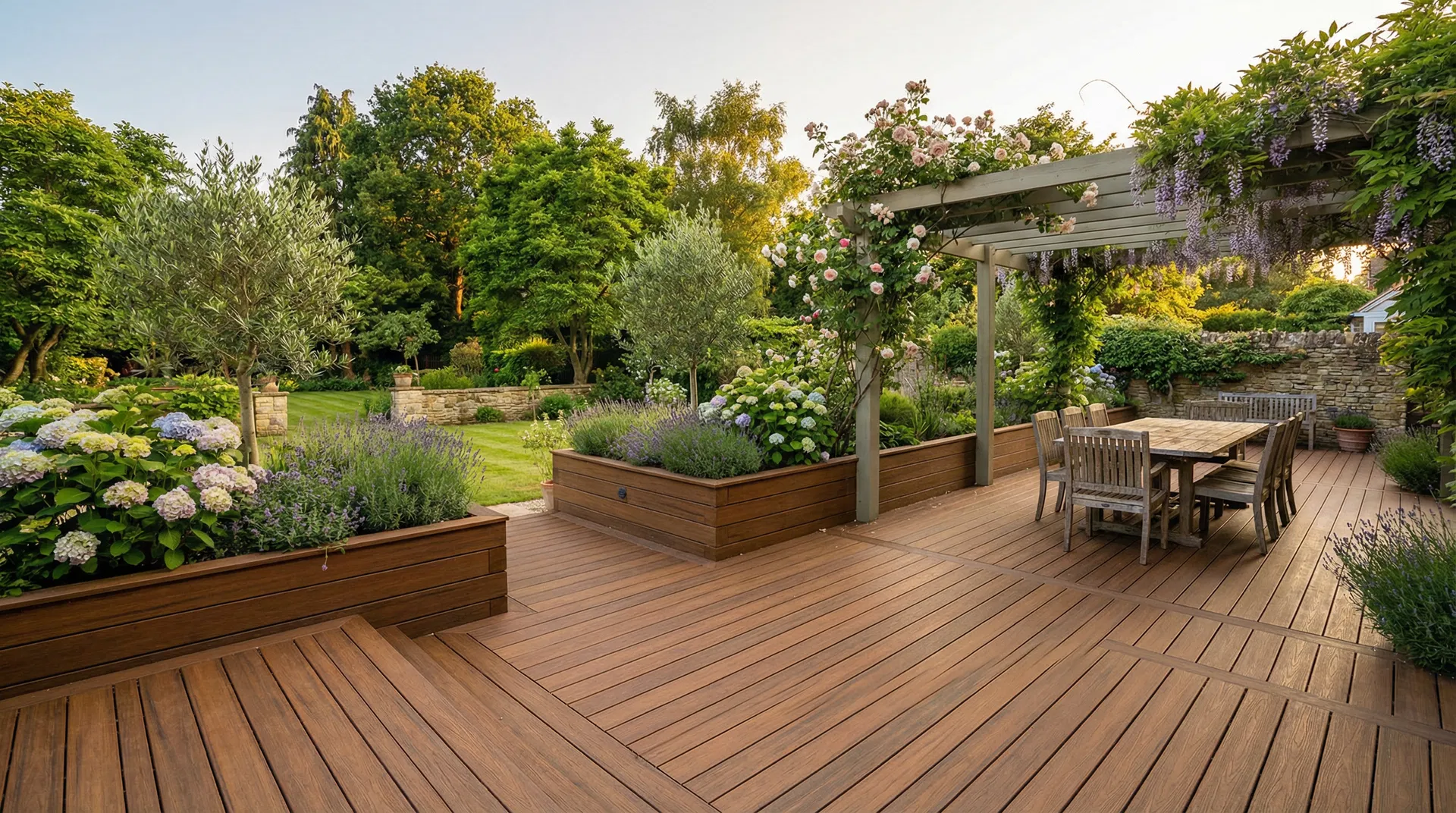 Hardwood Garden Decking