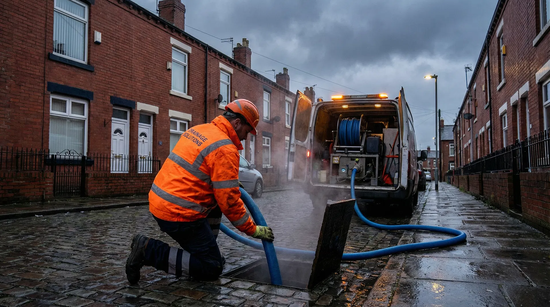 Emergency drain unblocking in Chorley
