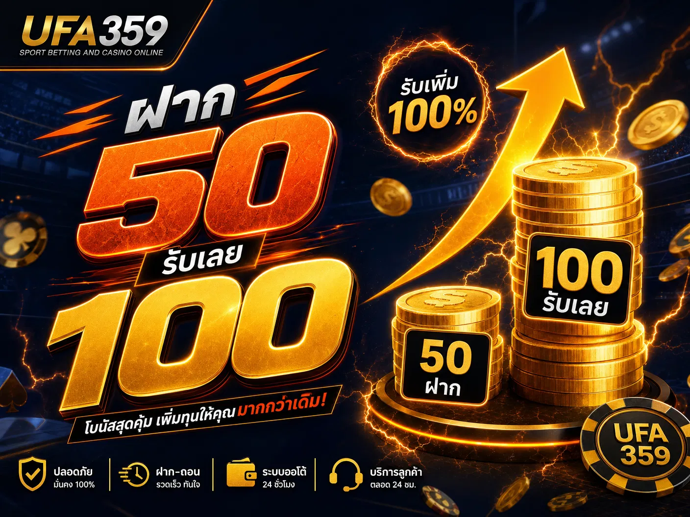 ฝาก 50 รับ 100