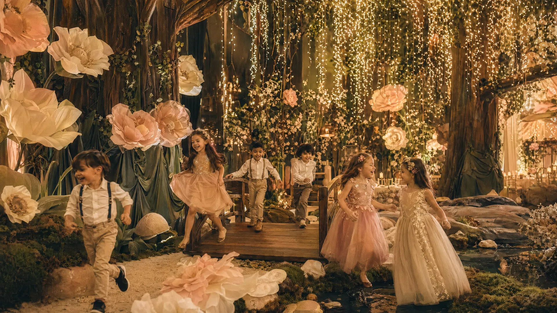 Expérience Luxury — décoration immersive sur-mesure, anniversaire enfant luxe