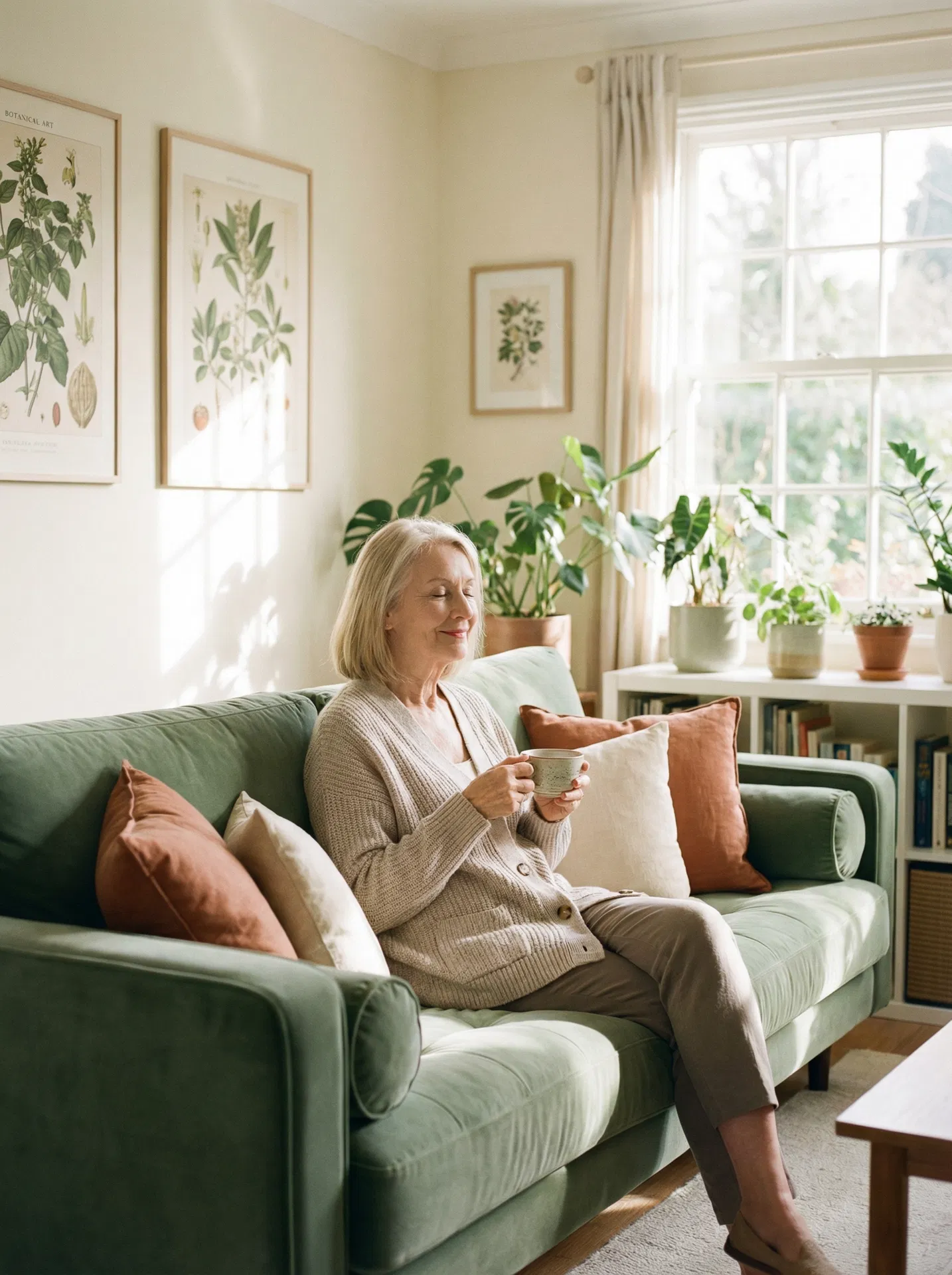 Care partner at peace in a beautifully designed CALM Home