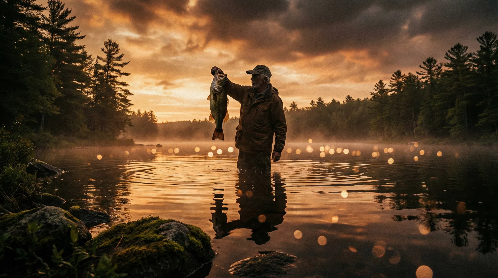 Fisherman at golden hour