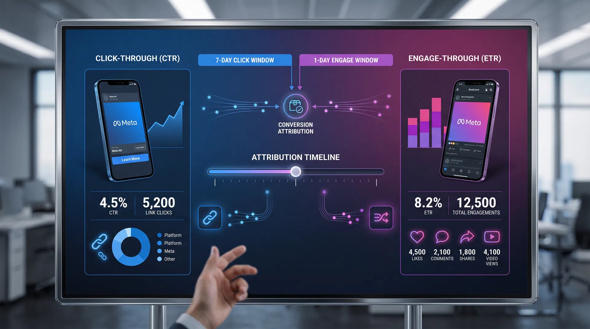 Click-through x Engage-through no Meta Ads 2026: por que suas conversões caíram (e o que fazer no Brasil)
