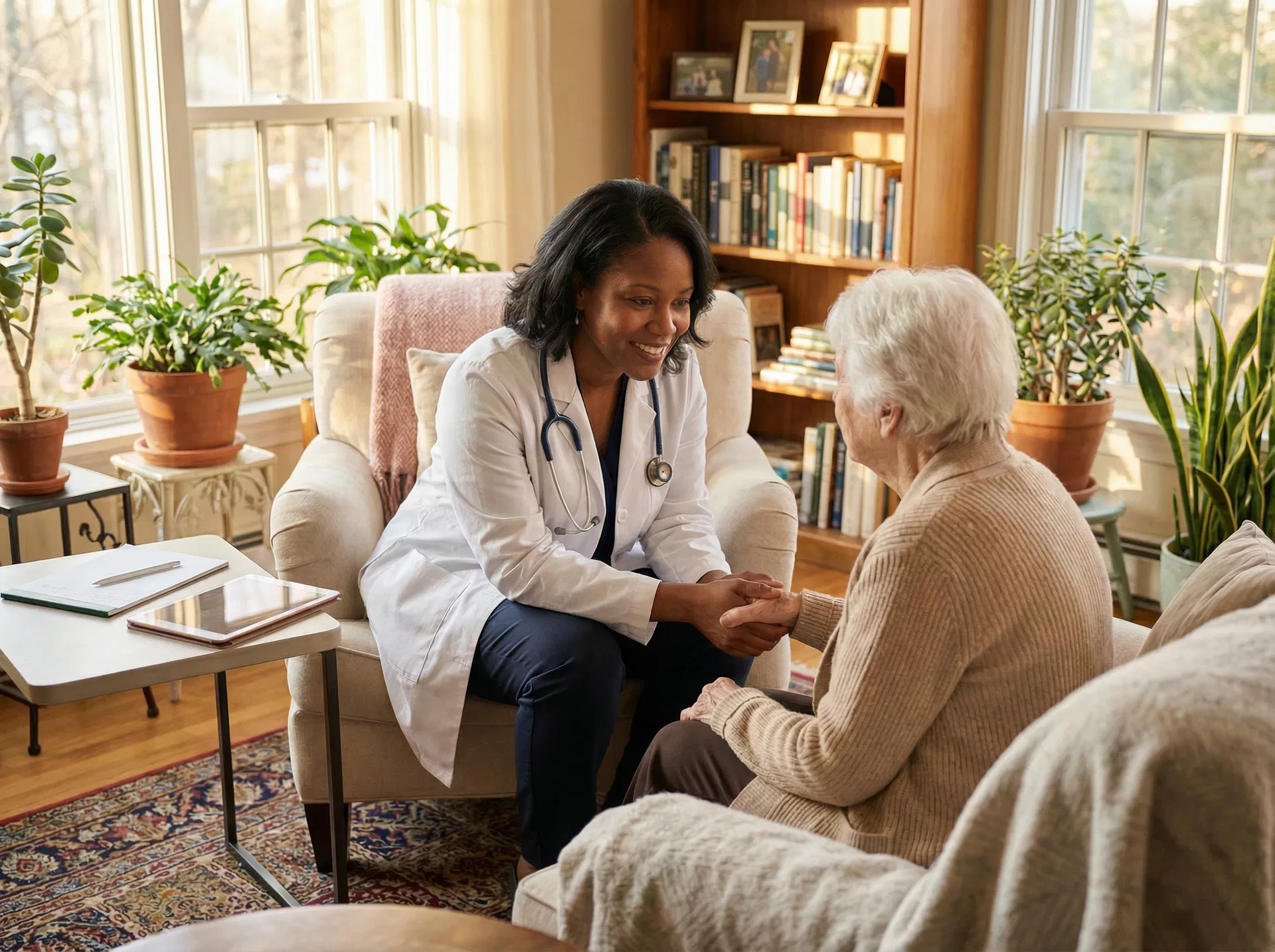 Seniors living independently at home