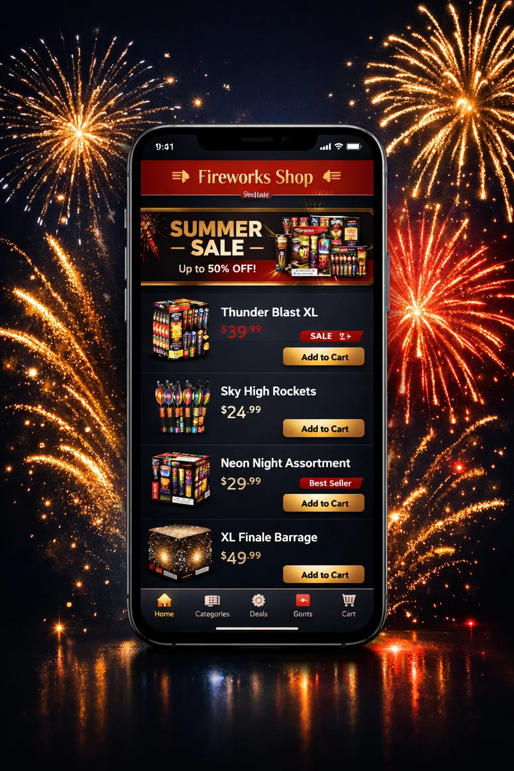 Olympus Fireworks App