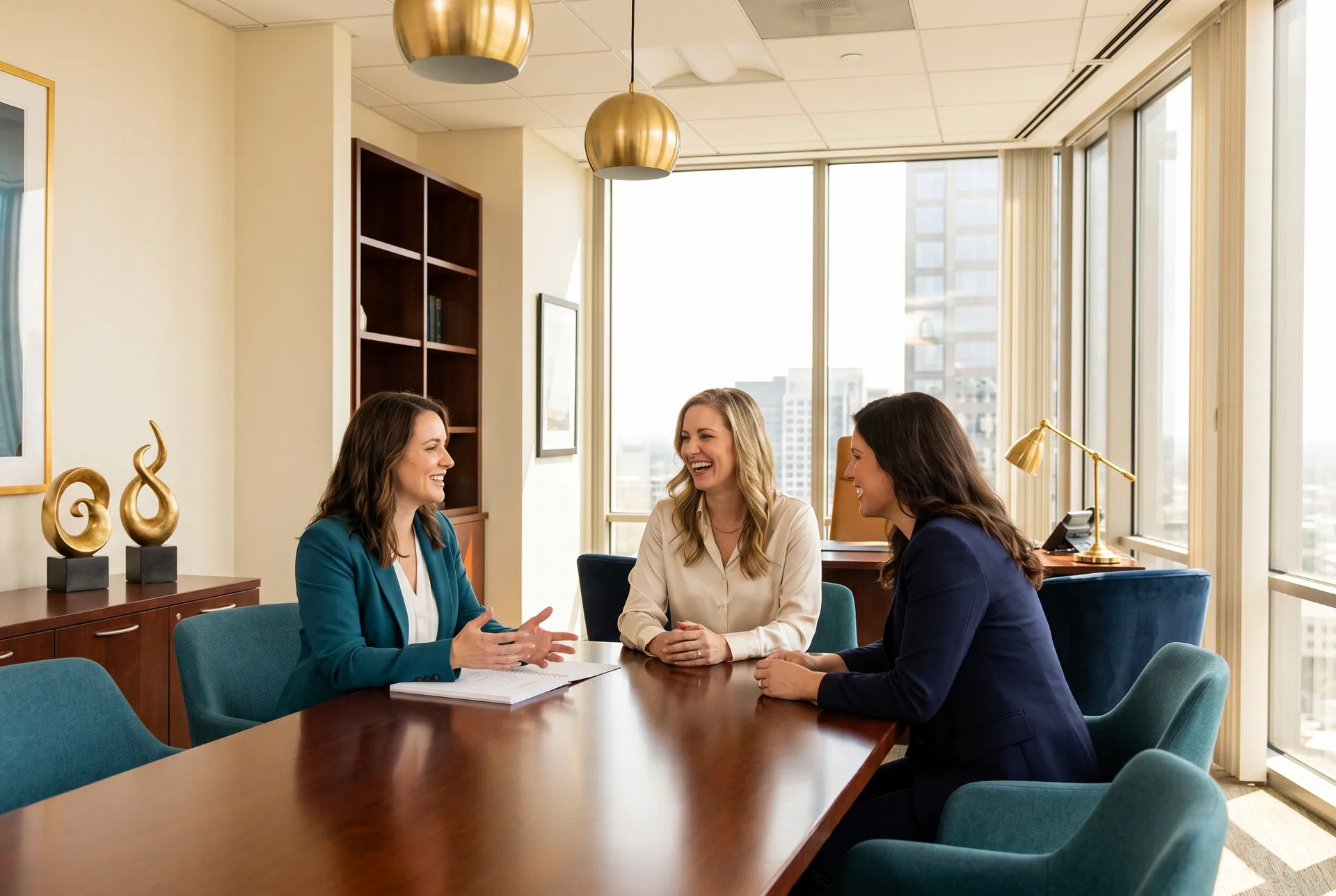 Women attorneys in discussion