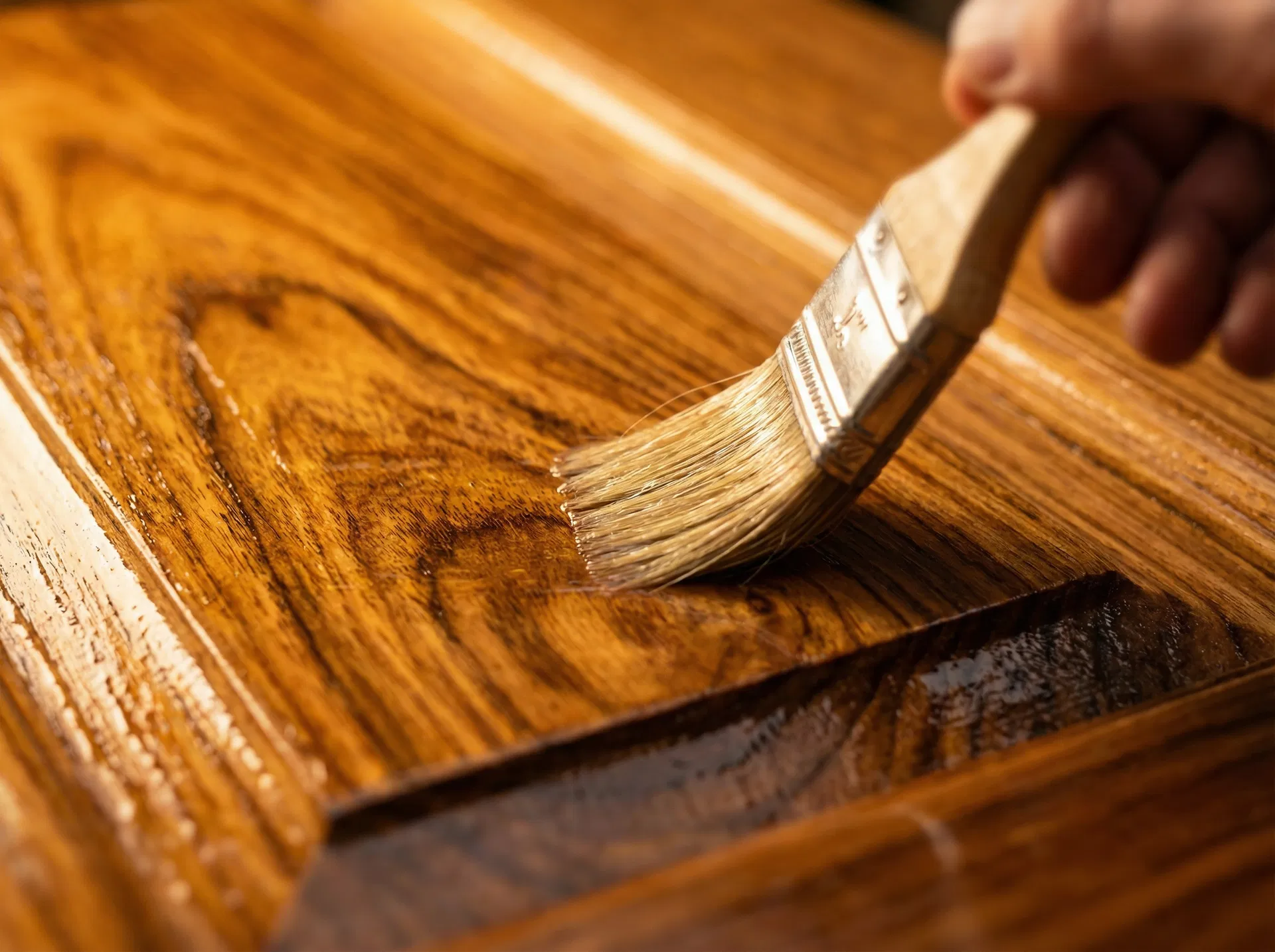 Custom Wooden Door Staining