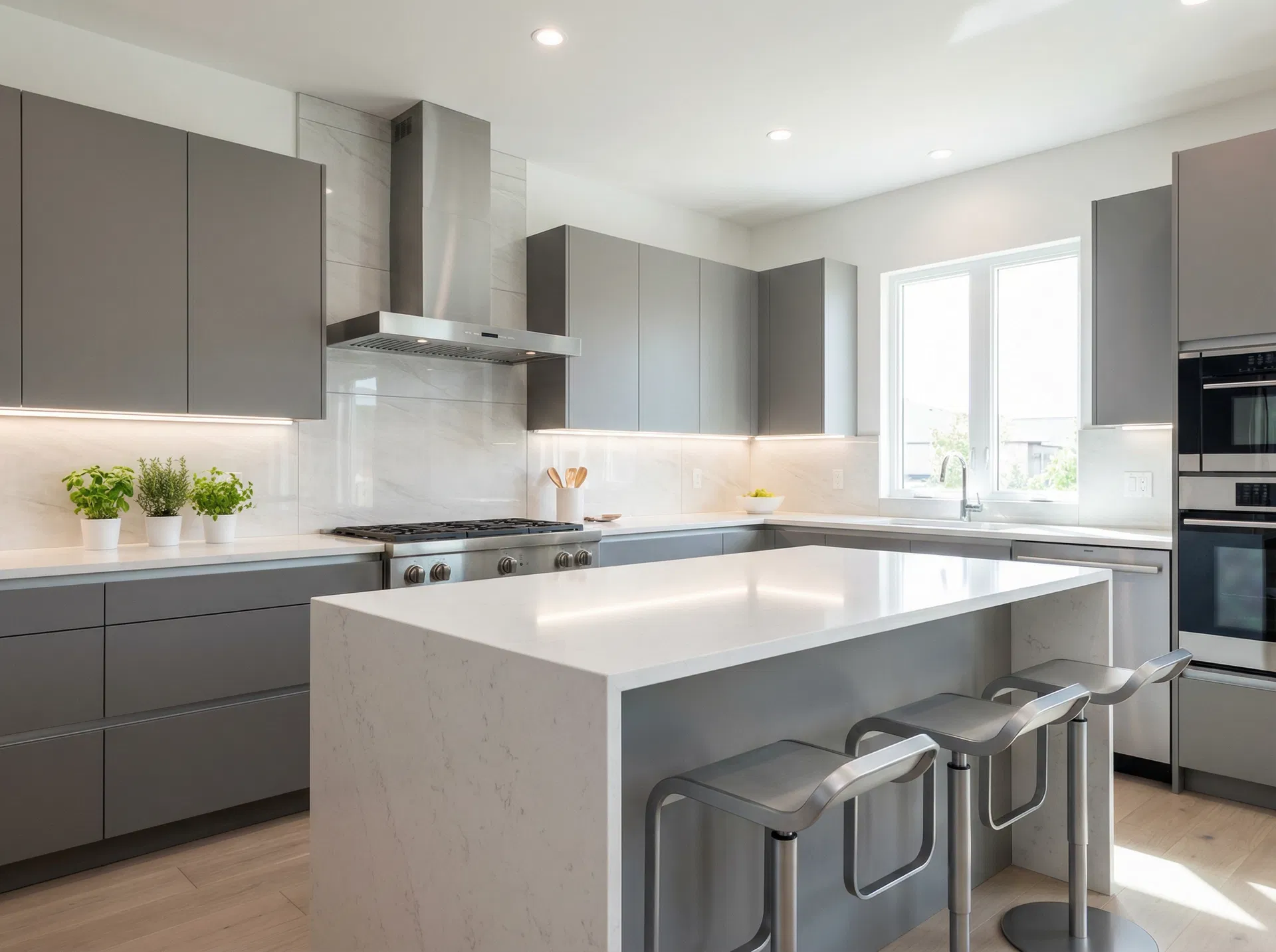 Contemporary Gray Kitchen