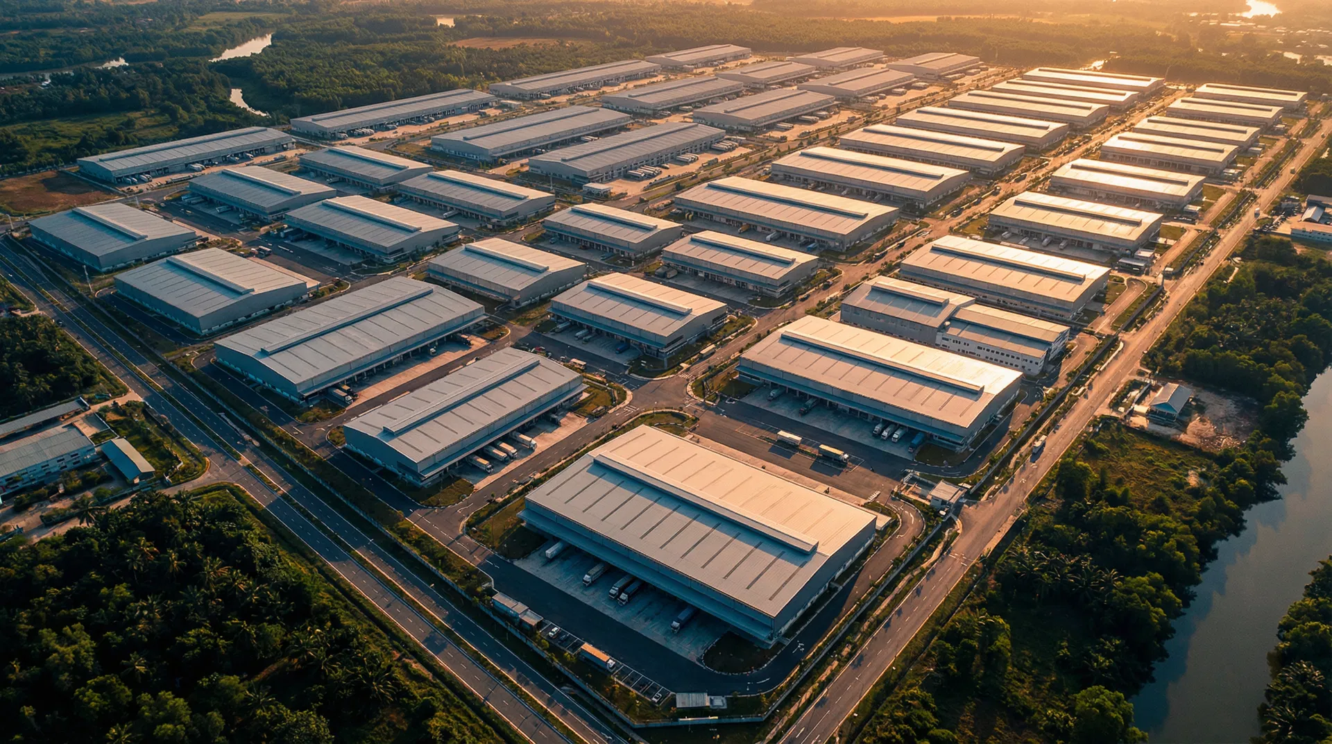 Industrial logistics park