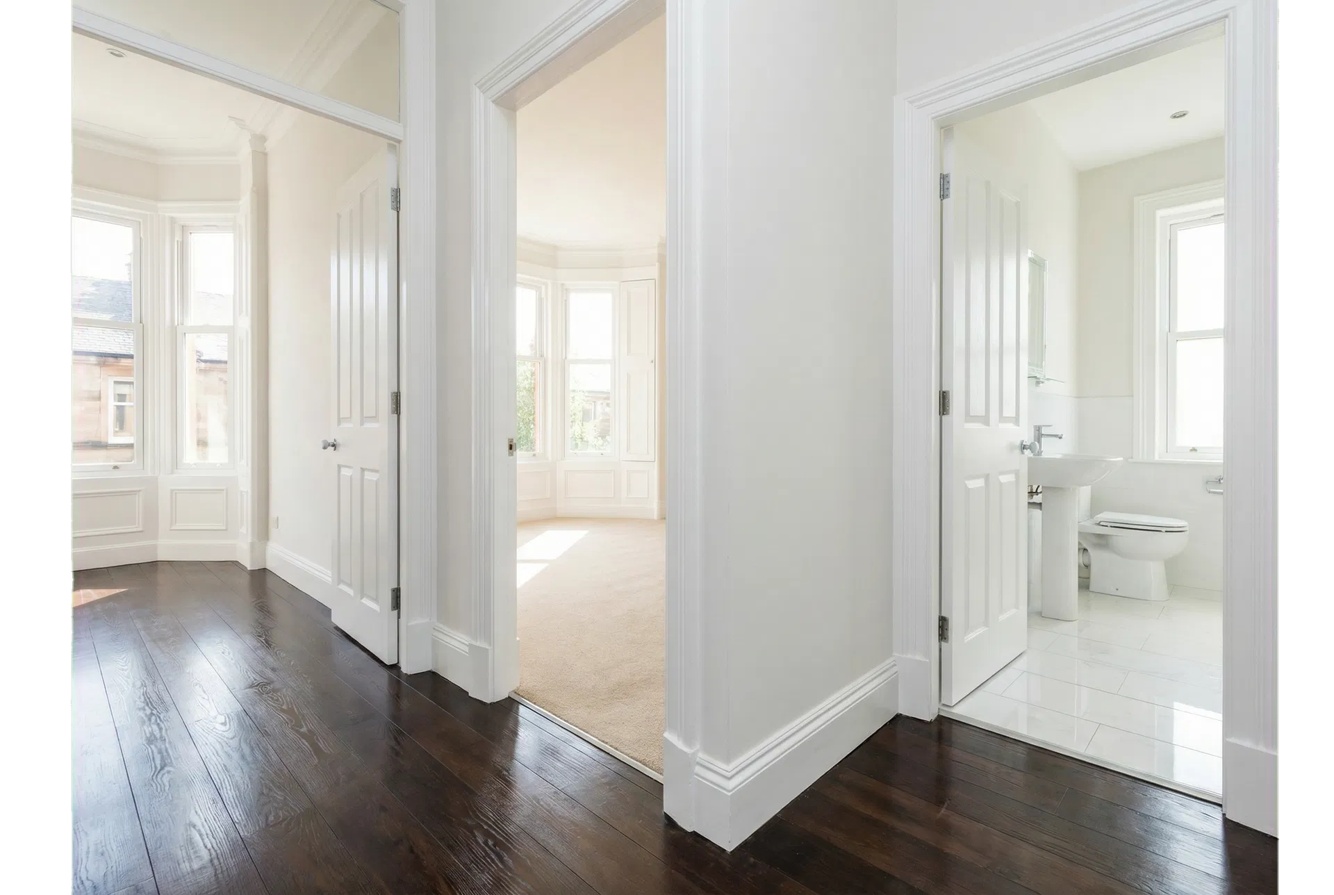 Freshly cleaned move-out property interior