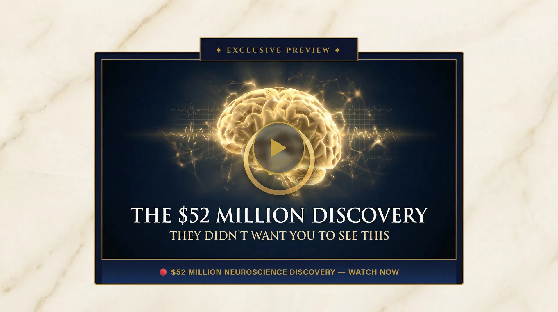 THE $52 MILLION DISCOVERY — Exclusive Preview