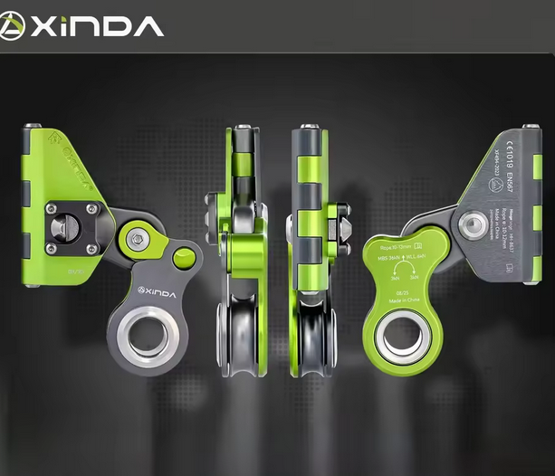 Hinged Mechanical Progress-Capture Double Pulley