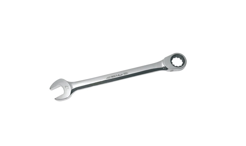 COMBINATION RATCHET WRENCH MASTERGEAR MIRROR POLISHED CHROME PLATING DIN 1711
