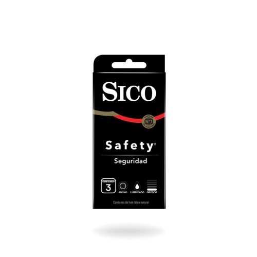 Sick safety - 3 condones lubricados