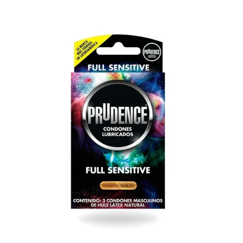 Prudence full sensitive - 3 condones lubricados