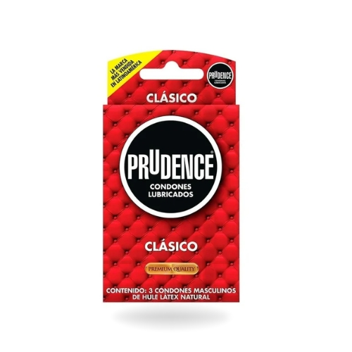 Prudence clásico - 3 condones lubricados