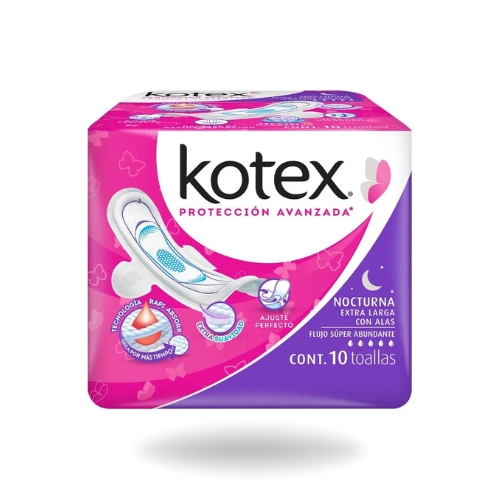 Kotex nocturna 10 toallas